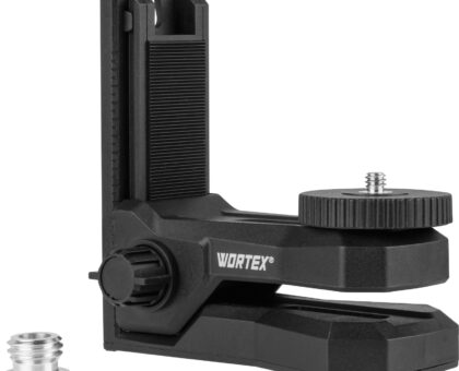 Держатель нивелира магнитный WORTEX LLB 1411 в кор., микролифт, 2 рег., + переходник