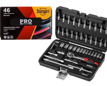 Набор головок и бит 46пр. 1/4" PRO STARTUL STUTTGART (PRO-046S)
