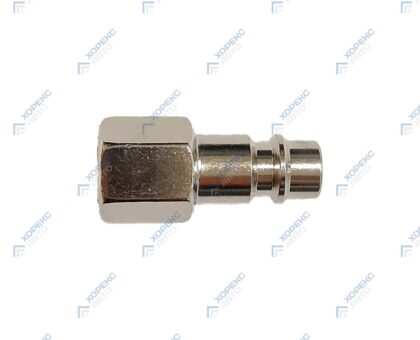 Штуцер пневматический стальной 1/4" ВР GTA YE12-2PF