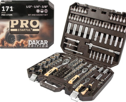 Набор головок и бит 171пр. 1/4",3/8",1/2" PRO STARTUL DAKAR (PRO-171DK)
