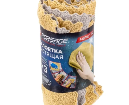 Салфетка чистящая микрофибра а/м 30*30cm(3шт/уп)