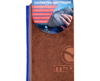 Салфетка чистящая микрофибра с логотипом 30*30 см (3шт/уп)