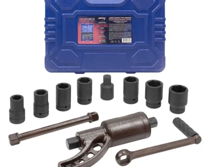 Гайковерт ручной с редуктором 1''(Головки-24мм,27мм,30мм,32мм,33мм,38мм,41мм,1''и адаптер 1'', длина-270мм, передаточное число 1:58, 4800 Н/м)